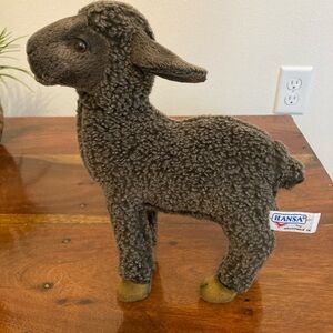 Vintage 2004 Hansa Clan Lockhart Black Sheep Kid 12” Plush